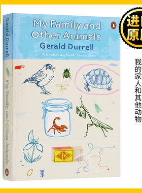 希腊三部曲1 追逐阳光之岛 英文原版 My Family and Other Animals 德雷尔一家 我的家人和其他动物 Gerald Durrell 进口英语书籍