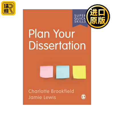 Plan Your Dissertation 如何规划毕业论文 SAGE学术技能入门系列 英美大学本科生学术指南