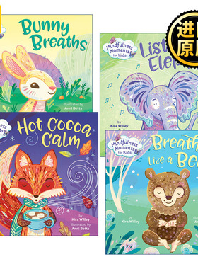 Mindfulness Moments for Kids 儿童正念启蒙认知绘本 4册 纸板书 Anni Betts