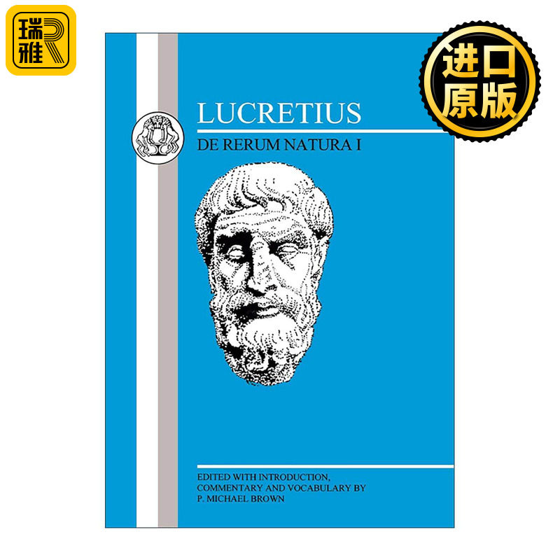 原版 Lucretius De Rerum Natura I 拉丁语文本系列 卢克莱修 物性论卷1 P. Michael Brown 进口原版书籍