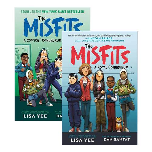 英文原版 The Misfits 异类系列2册 儿童冒险小说 纽伯瑞奖得主Lisa Yee 英文版 进口英语原版书籍