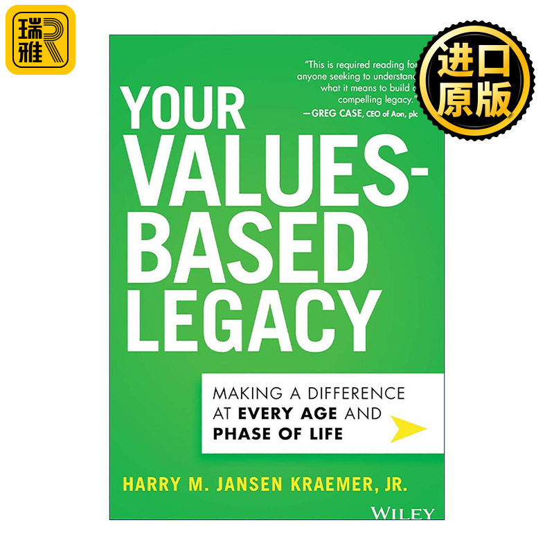英文原版 Your Values-Based Legacy 基于价值观的遗产 在生命的每个年龄和阶段都有所作为 精装 英文版 进口英语原版书籍