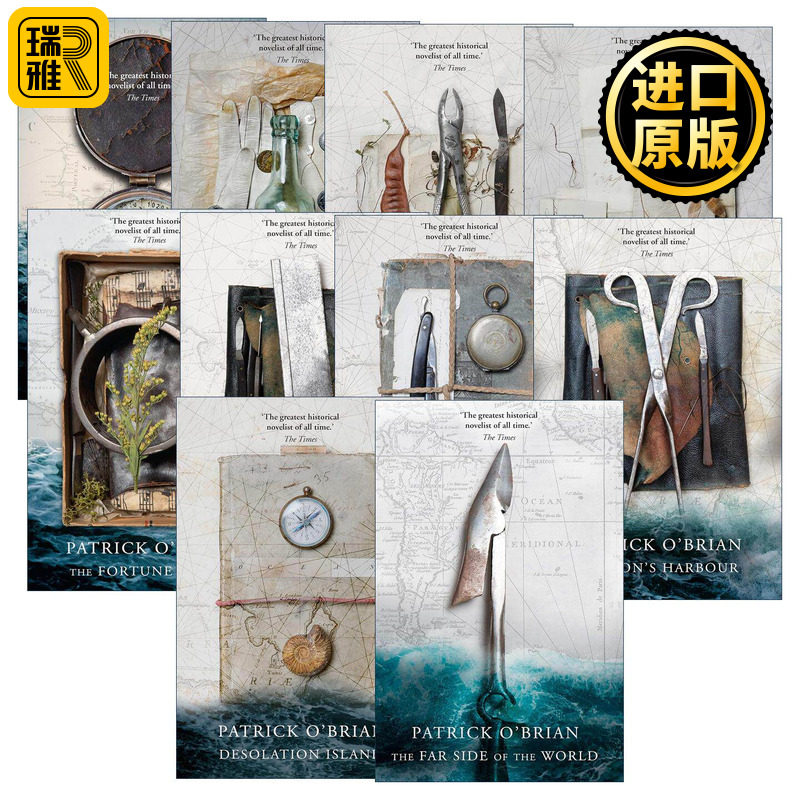 英文原版 Aubrey-Maturin 怒海争锋系列1-10册 帕特里克·奥布莱恩 舰长与司令官 大舰舰长 战舰惊奇号 英文版 进口英语原版书籍