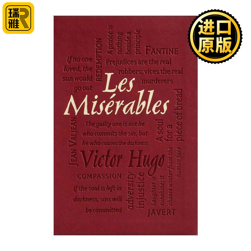 英文原版 Les Miserables 悲惨世界 第2版 软精装皮质封面词云经典 Word Cloud Classics 英文版 进口英语原版书籍