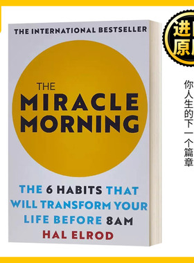 早起的奇迹 英文原版 The Miracle Morning 英文版 Hal Elrod 进口英语原版书籍