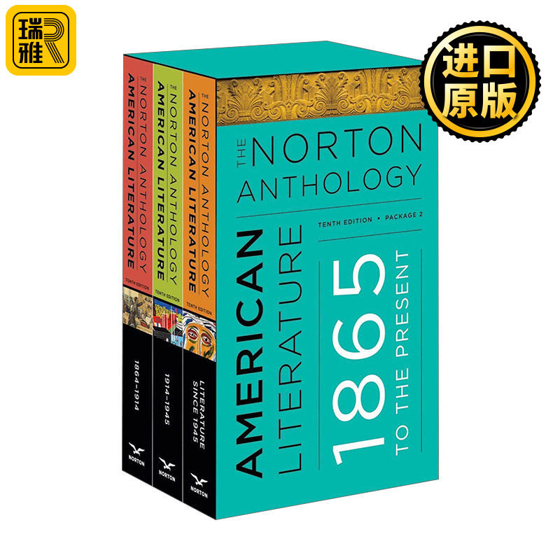 英文原版 The Norton Anthology of American Literature 诺顿美国文学 第十版 套装二 卷C D E 含注册码 英文版 进口英语书籍