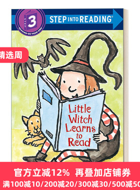 英文原版 Step into Reading 3 -Little Witch Learns to Read 3