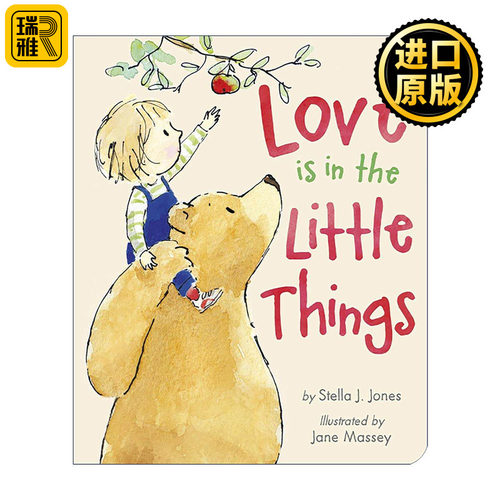 英文原版 Love is in the Little Things 爱 藏在小事里 儿童友谊绘本 Jane Massey插画 纸板书 英文版 进口英语原版书籍