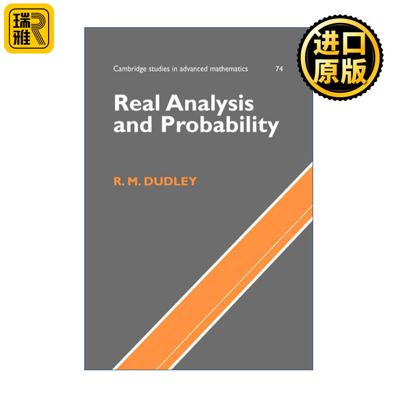 Real Analysis and Probability 实分析和概率论 剑桥高等数学研究系列