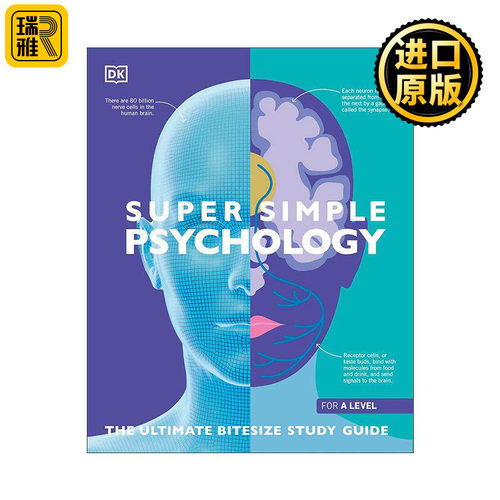 英文原版 Supersimple Psychology 简单心理学 DK人文社科科普百科读物 英文版 进口英语原版书籍