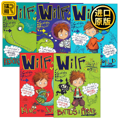英文原版 Wilf the Mighty Worrier 操心鬼维尔夫系列5册 章节桥梁书 英文版 进口英语原版书籍
