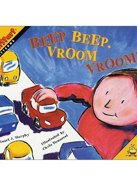 英文原版 Mathstart Level 1 Beep Beep Vroom Vroom 数学启蒙绘本1级 英文版 进口英语原版书籍