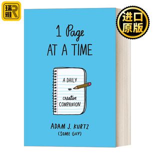 英文原版 事情由你决定 Adam 画画 写作 Blue 进口英语书籍 Kurtz 英文版 Time 一次一页 创意日记簿 反思与分享 Page