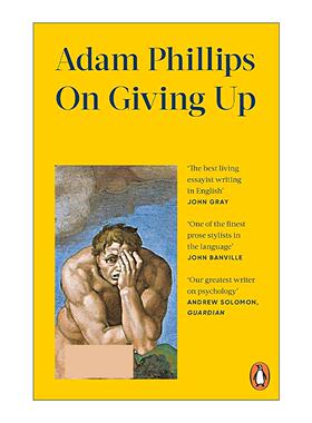 英文原版 On Giving Up 论放弃 知名心理学家亚当·菲利普斯 英文版 进口英语原版书籍