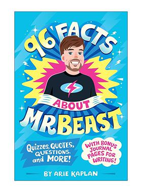 英文原版 96 Facts About MrBeast 关于吉米·唐纳德森的96件事 儿童传记 Arie Kaplan 英文版 进口英语原版书籍