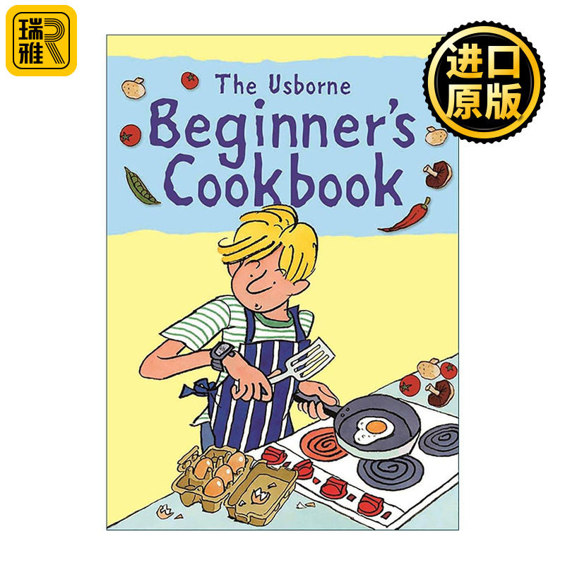 英文原版 Beginners Cookbook 小孩初学者烹饪食谱指南 披萨意面沙拉蛋糕曲奇等 精装 英文版 进口英语原版书籍