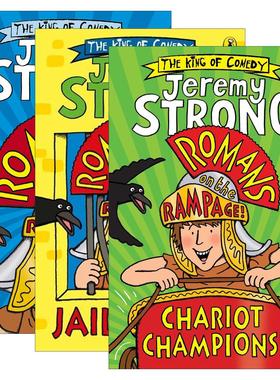 英文原版 Romans on the Rampage 横冲直撞的罗马人1-3册 吉瑞米·斯特朗爆笑儿童小说 英文版 进口英语原版书籍