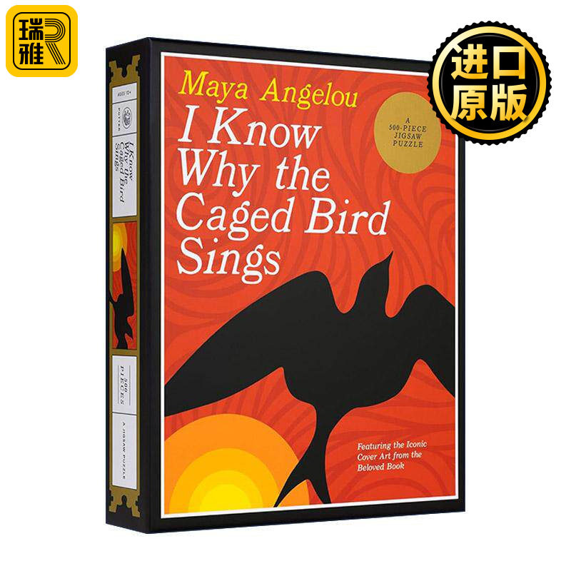英文原版 I Know Why The Caged Bird Sings 我知道笼中鸟为何歌唱 500片拼图 玛雅?安吉洛 英文版 进口英语原版书籍图片