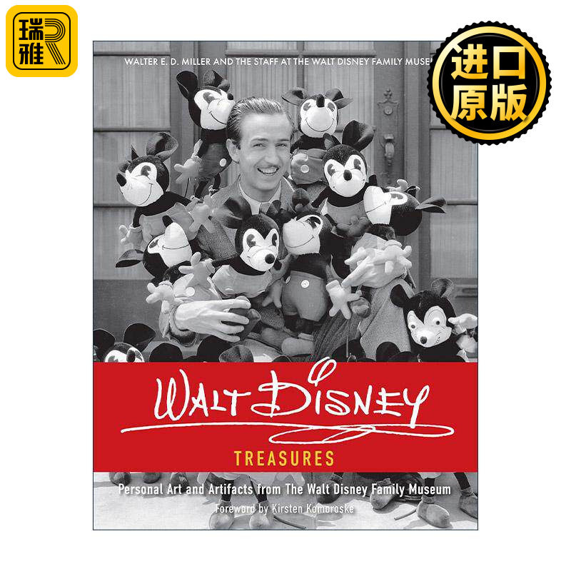 英文原版 Walt Disney Treasures 沃尔特·迪士尼家族博物馆珍藏的艺术品与纪念品 精装 英文版 进口英语原版书籍