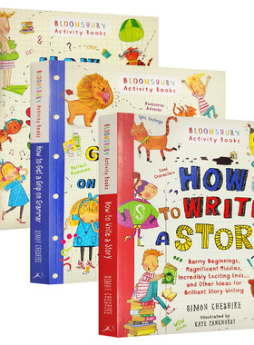 How To 英语学习3本套装 英文原版 write a story grammar spelling 写故事 语法 单词拼写 7-9岁 Simon Cheshire进口英语书籍
