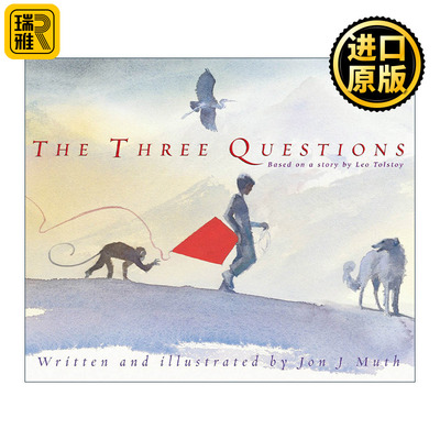 英文原版 The Three Questions尼古拉的三个问题 精装图画书 改编自托尔斯泰短篇小说 入围美国书展年度业内新锐奖 纽约时报畅销书