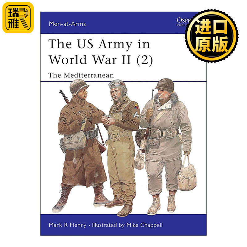 英文原版 The US Army in World War II 2 二战美国陆军 地中海战场 历史上的军队系列 英文版 进口英语原版书籍