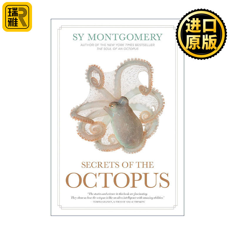 英文原版 Secrets of the Octopus 章鱼的秘密 海洋生物 科普百科 美国国家地理 精装 Sy Montgomery 英文版 进口英语原版书籍