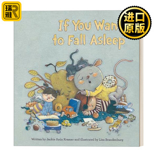 If You Want to Fall Asleep 如果你想睡觉 3-8岁儿童绘本 哄睡睡前故事书 插画师Lisa Brandenburg