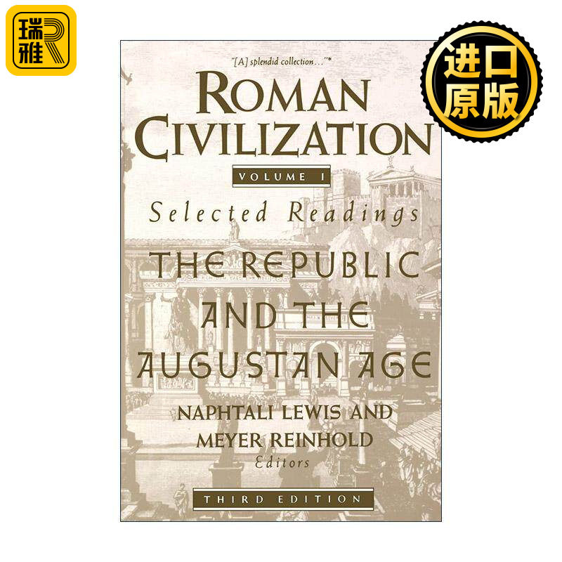 英文原版 Roman Civilization 罗马文明资料选读 卷一 共和国和奥古斯都时代 第三版 历史 英文版 进口英语原版书籍