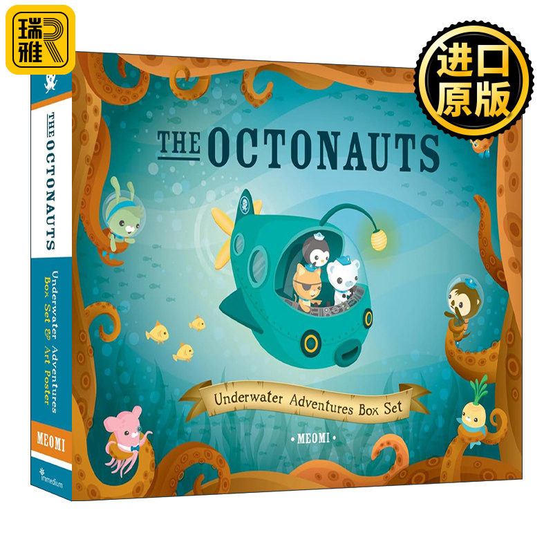 英文原版 The Octonauts: Underwater Adventures Box Set 海底小纵队探险记 同名动画原著故事 3-6岁儿童绘本套装 Meomi