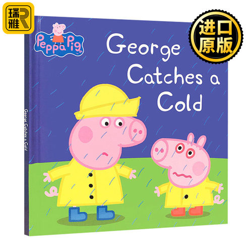 小猪佩奇 乔治感冒了 英文原版绘本 Peppa Pig George Catches a Cold 粉红猪小妹 全英文版 Ladybird 进口原版英语书籍