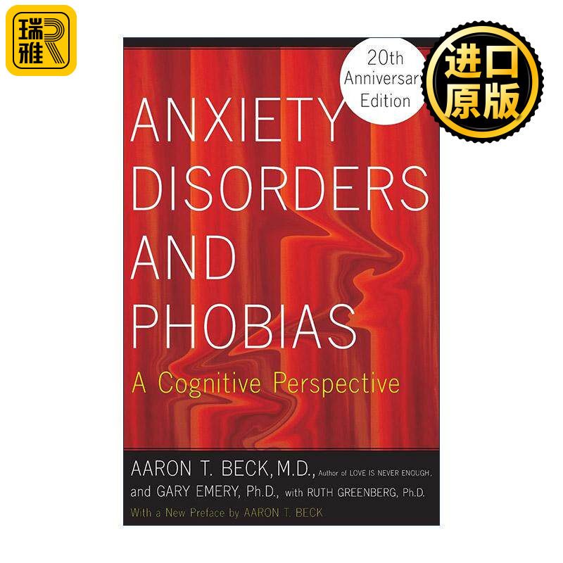 英文原版 Anxiety Disorders and Phobias 焦虑症和恐惧症 一种认知的观点 英文版 进口英语原版书籍
