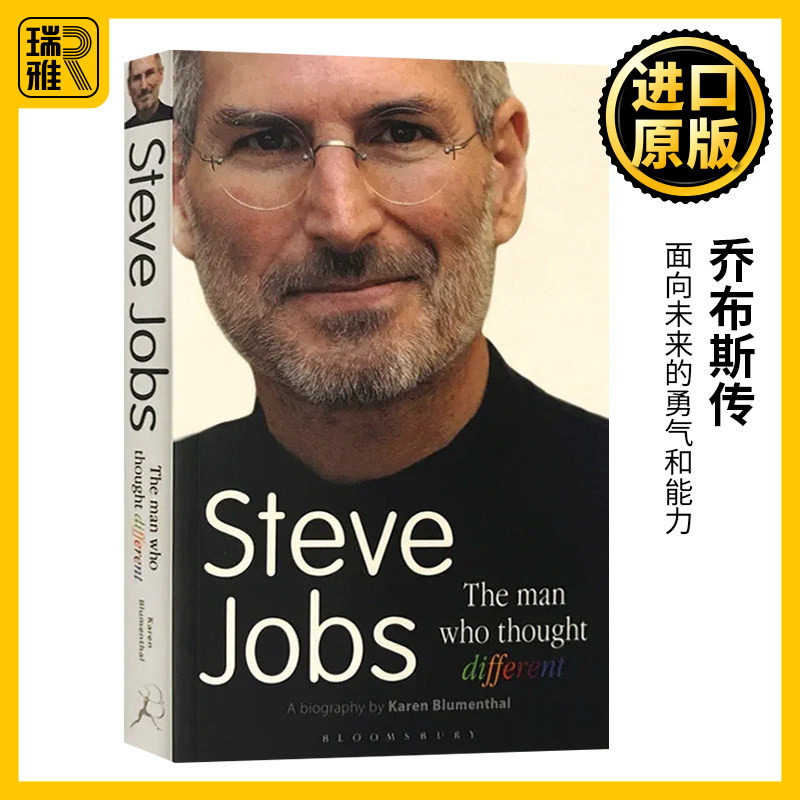 乔布斯传 英文原版 Steve Jobs The Man Who Thought Different 思考与众不同的男人 全英文版商业人物传记 苹果教父 进口英语书籍