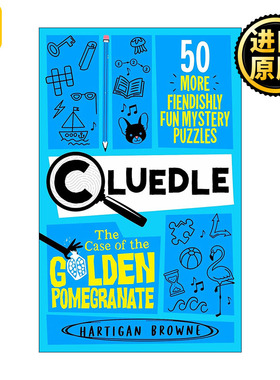 英文原版 Cluedle The Case of the Golden Pomegranate 解谜益智游戏书 金石榴案件 50道推理解密谜题 英文版进口英语原版书籍