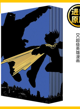 蝙蝠侠 黑暗骑士归来4册套装 英文原版 The Dark Knight Returns Slipcase Set DC漫画 Frank Miller 全英文版进口原版英语书籍
