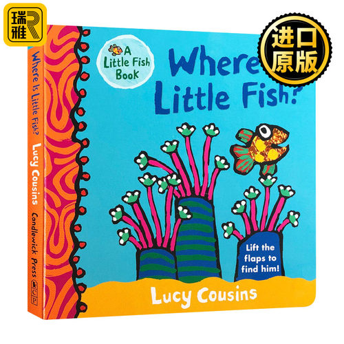 Where Is Little Fish? 小鱼在哪里 儿童绘本活动书 纸板书 小鼠波波系列作者Lucy Cousins 英文原版