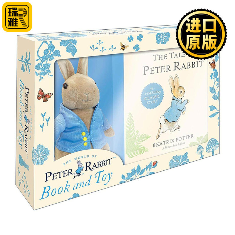 英文原版 Peter Rabbit Book and Toy Gift Set 彼得兔的故事 精装绘本及玩偶套装 英文版 进口英语原版书籍