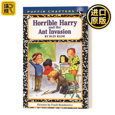 英文原版 Horrible Harry 04 Horrible Harry and the Ant Invasion 可怕的哈里系列4 儿童章节桥梁书 Suzy Kline 英文版 进口书籍