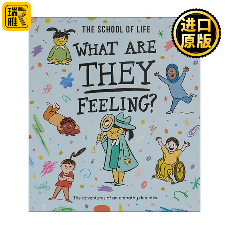 英文原版 What Are They Feeling 他们是什么感受 一起来当同理心侦探 儿童人际关系绘本 英文版 进口英语原版书籍