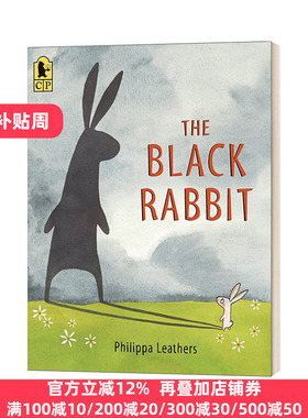 英文原版 The Black Rabbit 黑色的兔子 3-7岁儿童友谊主题动物绘本 Philippa Leathers 英文版 进口英语原版书籍