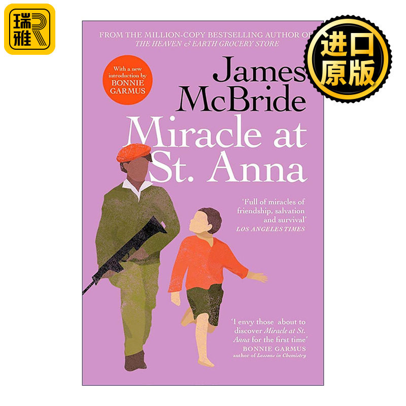 英文原版 Miracle at St. Anna 圣安娜的奇迹 历史战争小说 上帝鸟作者詹姆斯·麦克布莱德 英文版 进口英语原版书籍