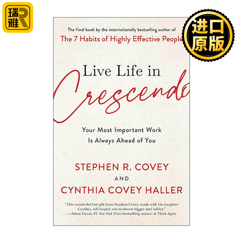 英文原版 Live Life in Crescendo 用渐强的方式生活 史蒂芬柯维 英文版 进口英语原版书籍