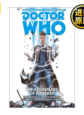 英文原版 Doctor Who The Tenth Doctor Vol. 3 The Fountains of Forever 神秘博士漫画第十任博士系列卷三永恒之泉进口英语书籍