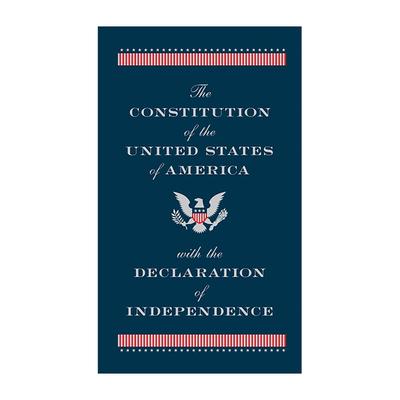 英文原版 The Constitution of the United States of America 美国宪法及宣言 皮革精装口袋书 英文版 进口英语原版书籍