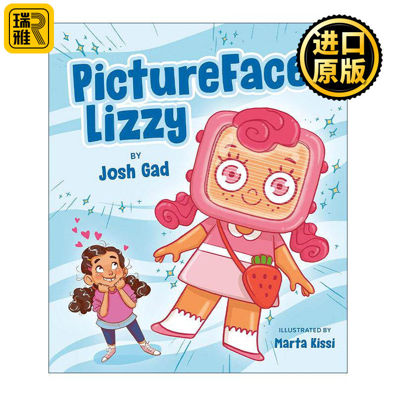 英文原版 PictureFace Lizzy 图片脸莉兹 儿童精装绘本 冰雪奇缘雪宝配音演员乔什·盖德 英文版 进口英语原版书籍