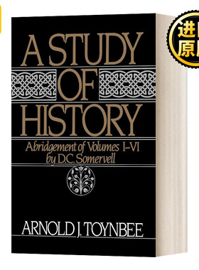 历史研究 第一卷 缩写卷1-6 英文原版 A Study of History Volume I Abridgement of Volumes I-VI 英文版 进口英语原版书籍