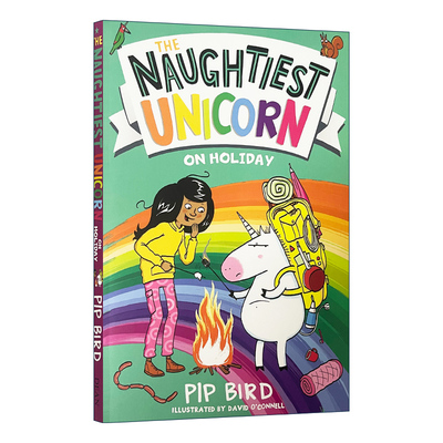 英文原版 The Naughtiest Unicorn on Holiday 淘气的独角兽系列 独角兽去度假 儿童插画章节桥梁书 英文版 进口英语原版书籍