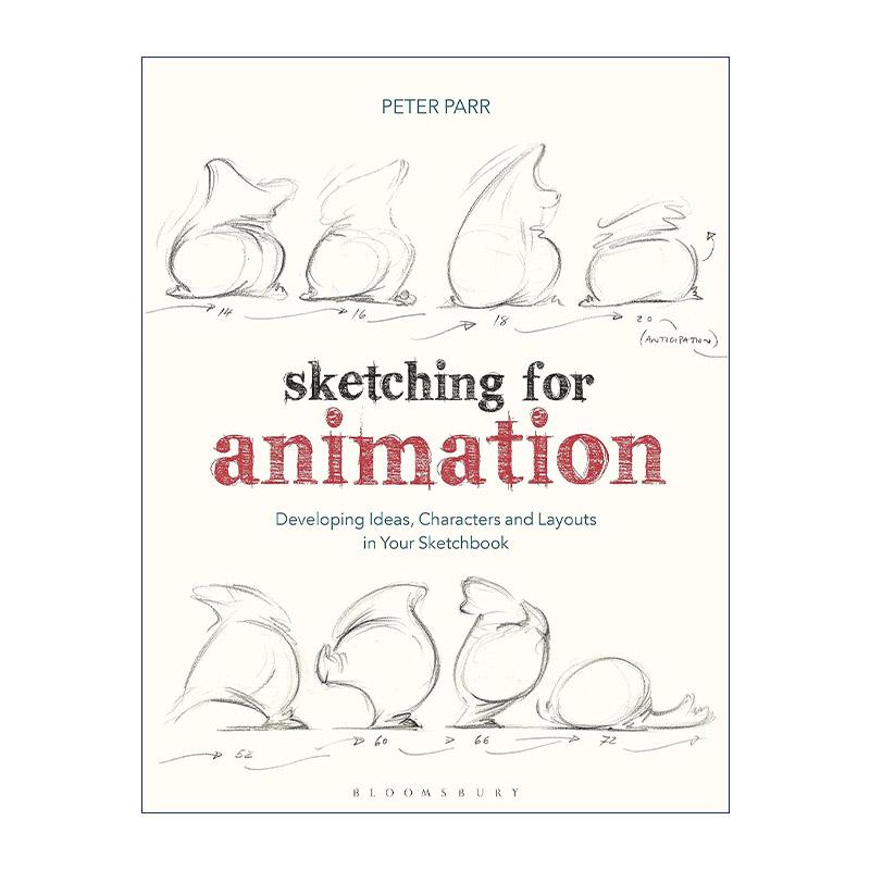 英文原版 Sketching for Animation 动画素描教程 Peter Parr 英文版 进口英语原版书籍