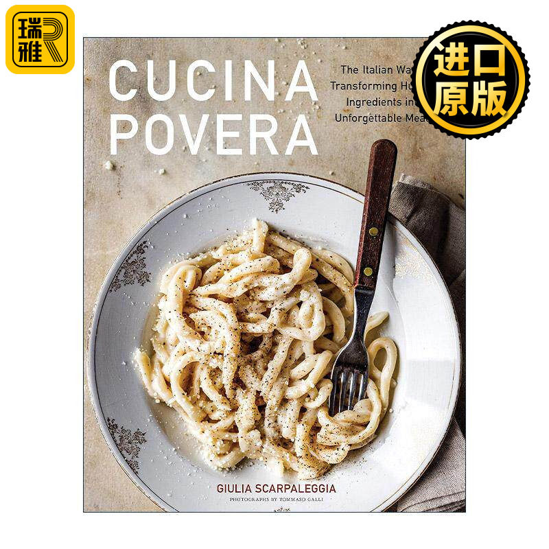 英文原版 Cucina Povera 贫穷之食 精装 意大利美食 如何将普通食材变成美味佳肴 英文版 进口英语原版书籍