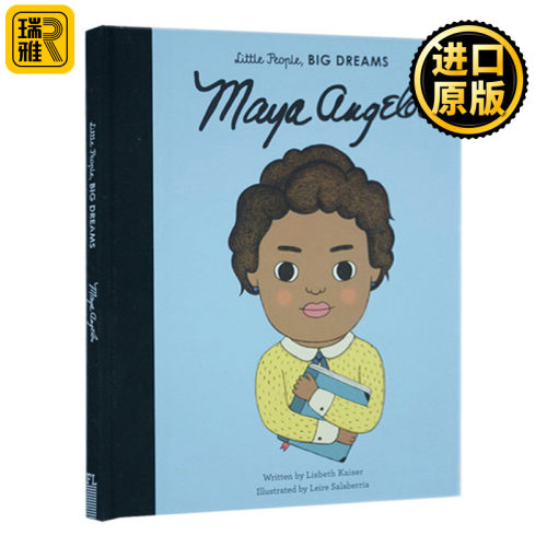 小人物大梦想系列 玛雅安吉罗 英文原版 Little People  Big Dreams Maya Angelou 全英文版 Lisbeth-Kaiser 进口原版英语书籍